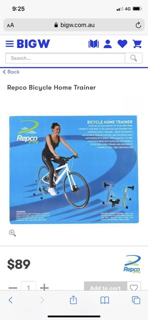 repco bike trainer